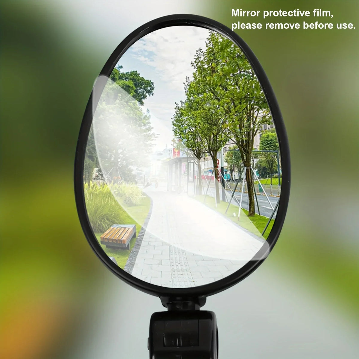 360° Adjustable Bike Handlebar Mirror – Wide Angle Rear View Bicycle Handlebar Mirror Qme