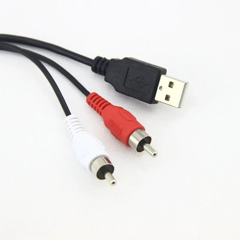 Flush Mount USB & Dual RCA Female Panel 3M Cable – Car & Boat AUX Flush Mount Panel Qme