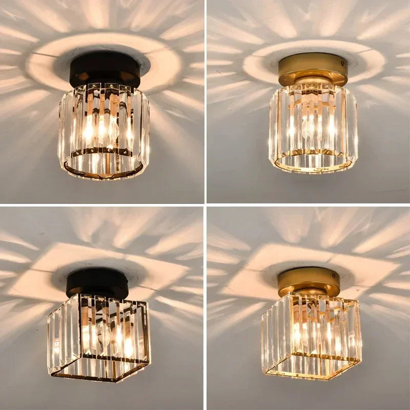 Modern LED Pendant Ceiling Light | Metal & Glass | E27 | 4 Colors Pendant Ceiling Light Qme