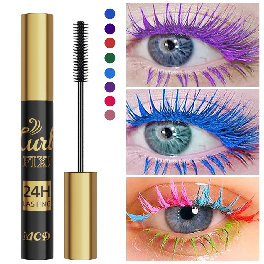 5D Waterproof Mascara – 9 Colors, Curl & Long-Lasting Ink Waterproof Mascara Qme