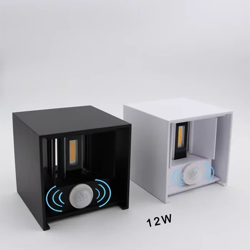 IP65 Motion Sensor LED Wall Sconce 12W – Outdoor Porch Light Outdoor Wall Sconce Qme
