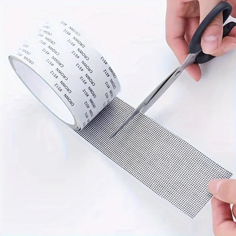Window Screen Repair Tape – Waterproof Self-Adhesive Mesh Patch Screen Repair Tape Qme