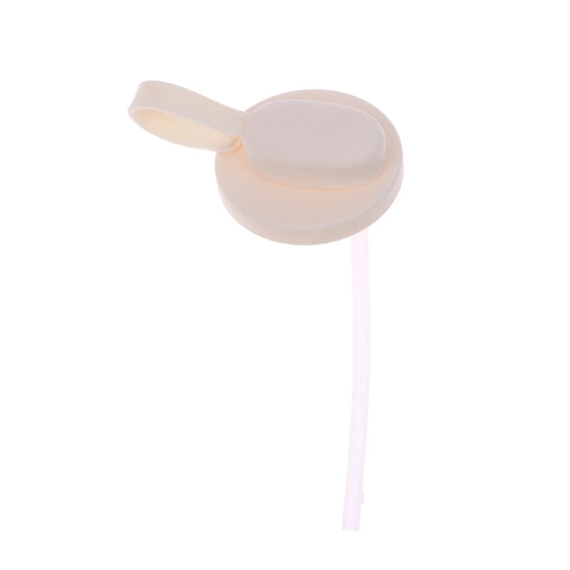 Reusable Silicone Soda Can Cover with Straw – BPA-Free Lid Silicone Can Cover Qst Beige