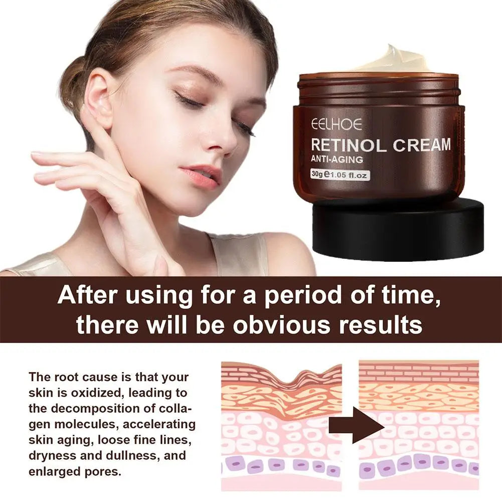 Retinol & Hyaluronic Acid Face Cream – Smooth & Brighten Anti-Aging Face Cream Qme