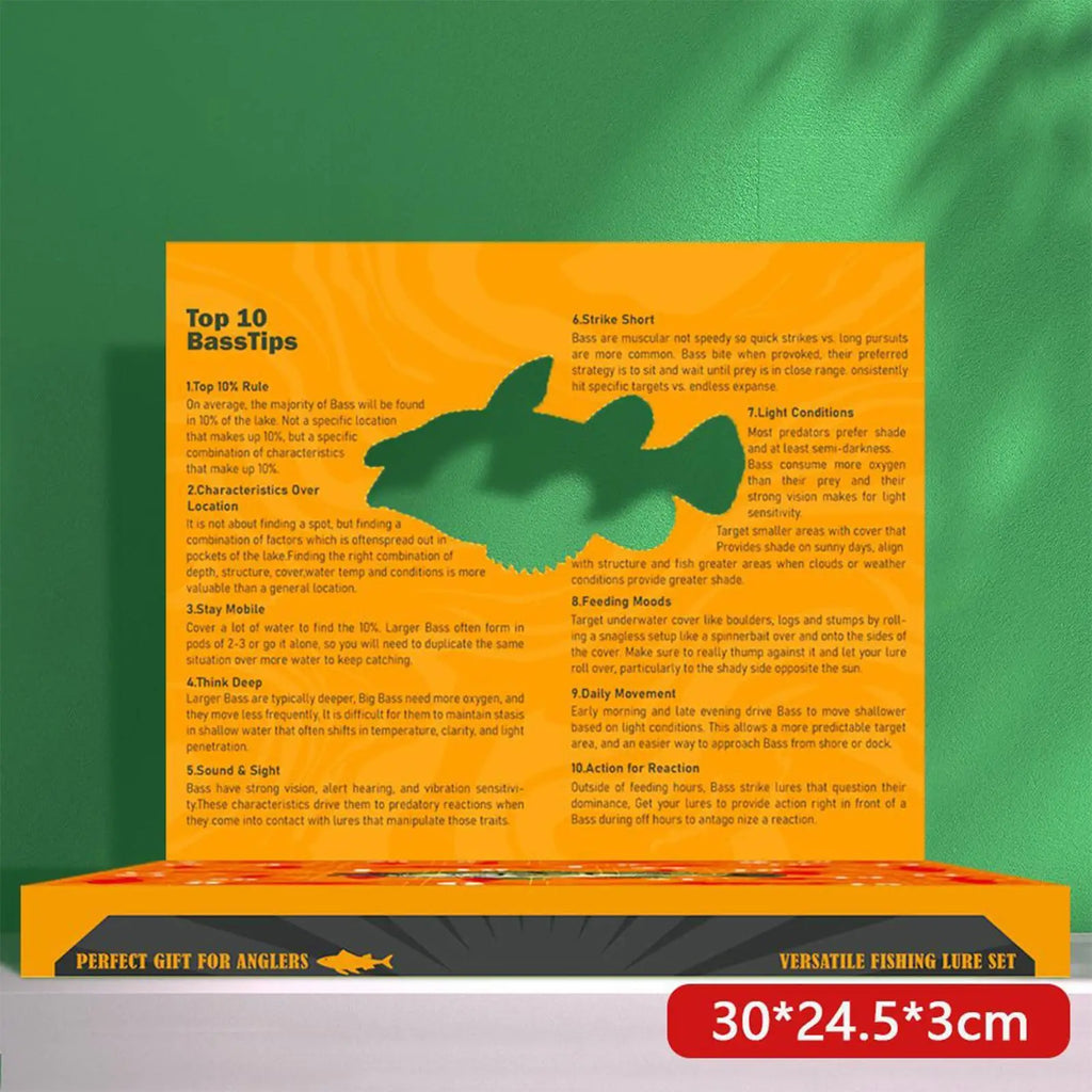 Christmas Fishing Lure Advent Countdown Calendar – 24 Days Fishing Advent Calendar Qme