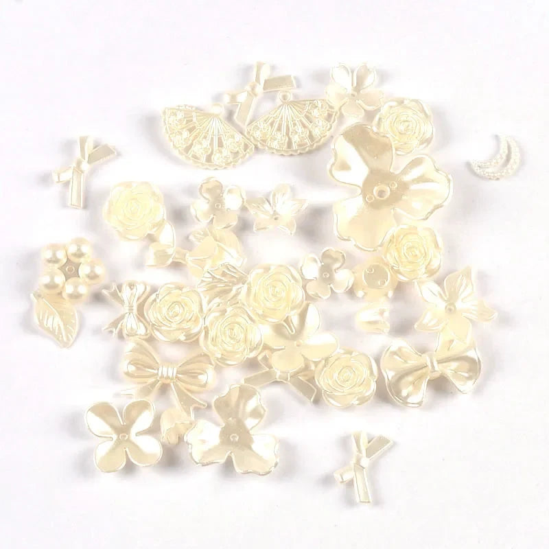 Flower Mermaid Mixed Resin Cabochons Flatback Embellishments Craft Embellishments Qme