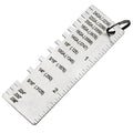 Stainless Steel Thickness Gauge – Wood, Metal & Leather Tool Thickness Gauge Tool Qme A