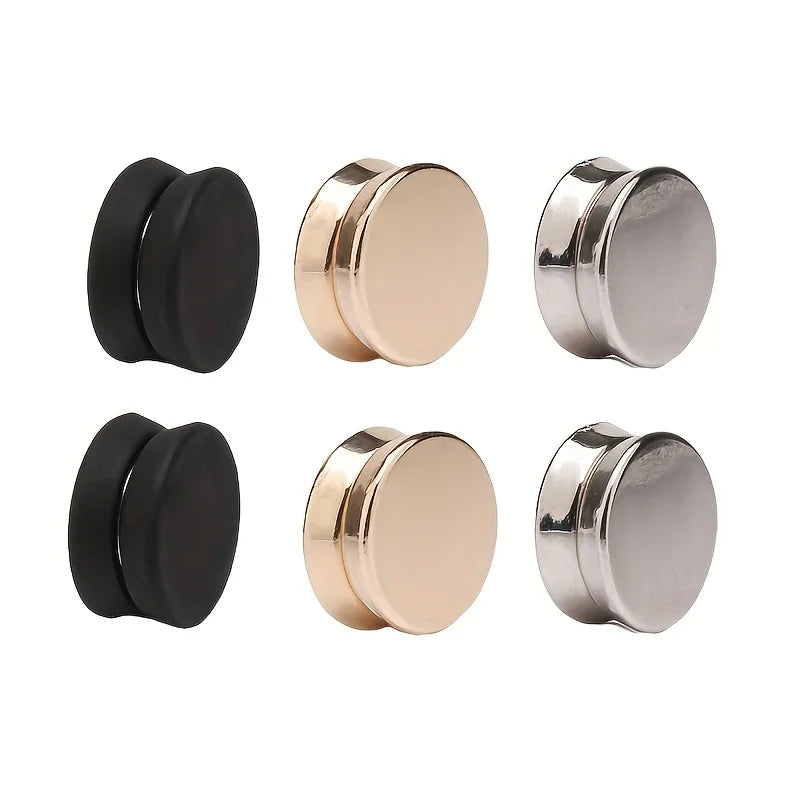 Removable Magnetic Snap Buttons – Flat Seam Fasteners 6 Pcs Magnetic Snap Fasteners Qme 6pcs