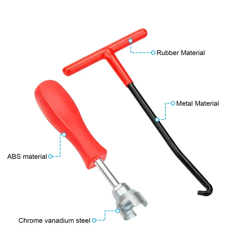 Metal Brake Caliper Spring Hook Wrench – Heavy-Duty Auto Tool Brake Caliper Tool Qme