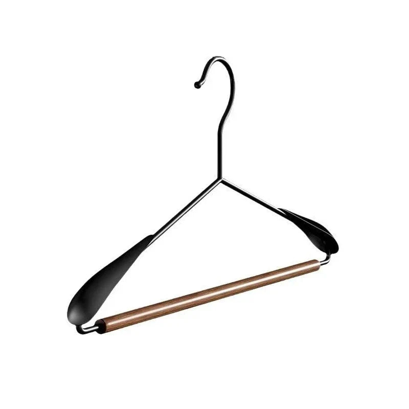 Iron & Beech Suit Hanger – Non-Slip, Rust-Resistant, Dual-Use Suit Hanger Qme