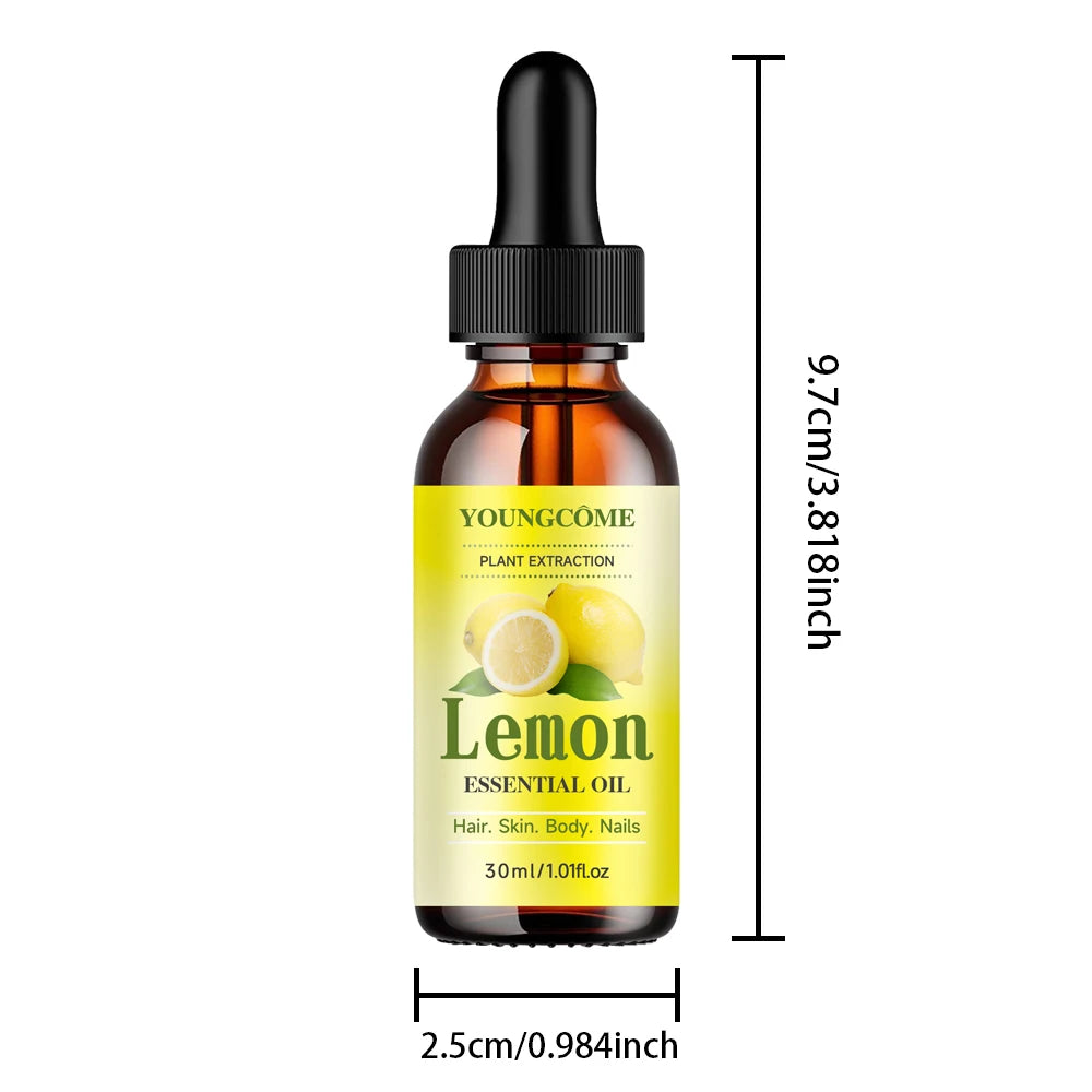 YOUNGCOME Lemon Essential Oil – Face & Hair Moisturizing Serum Face & Hair Serum Qst 30ml