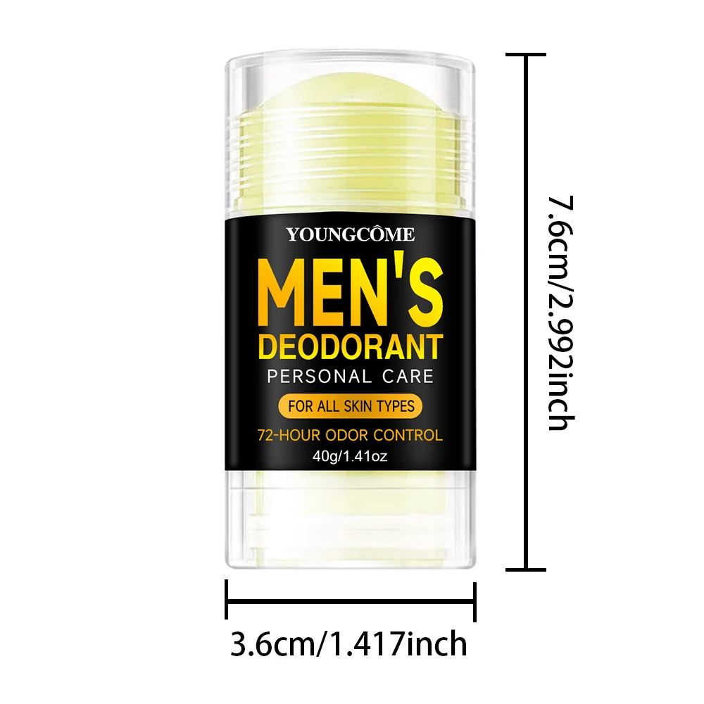 YOUNGCOME Men's Deodorant Stick – Long-Lasting Freshness Men's Deodorant Stick Qst 40g