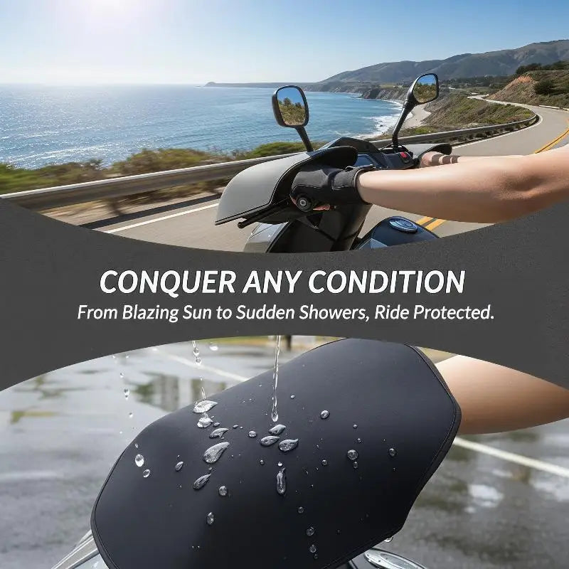 Waterproof Handlebar Muffs – Motorcycle & E-Bike Hand Guards Handlebar Muffs Qme