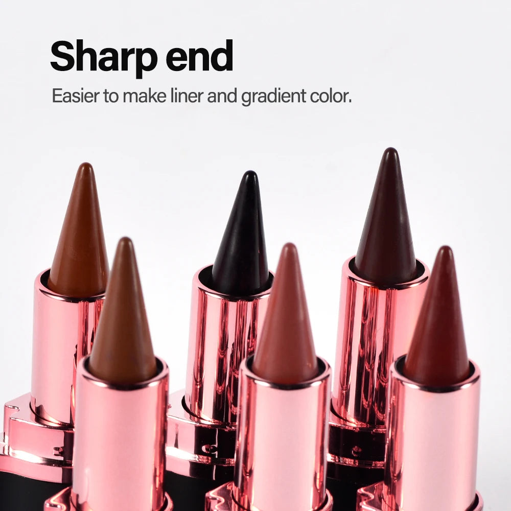Waterproof Gradient Lip Liner & Lipstick Pencil – 6 Shades Lip Liner Pencil Qst