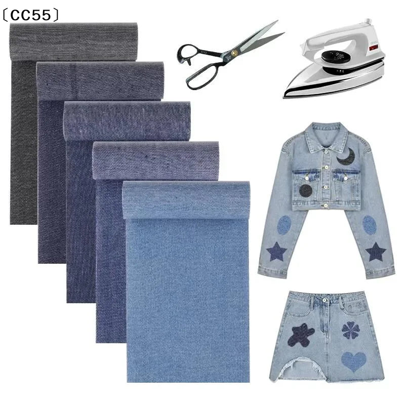 Iron-On Denim Repair Patches Roll – Self-Adhesive Jean Patch Iron-On Repair Patch Qst