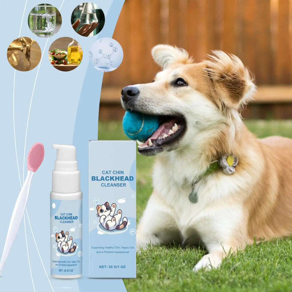 Cat Chin Cleaner Grooming Brush – Deep Cleanse for Cats Cat Grooming Brush Qme