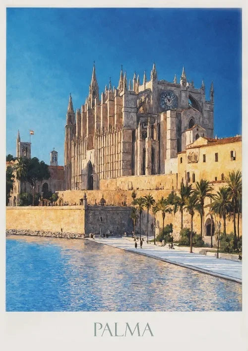 Spain Canvas Poster – Seville, Madrid & Palma Wall Art Decor Canvas Wall Art Qst P9 30x40cm Unframed