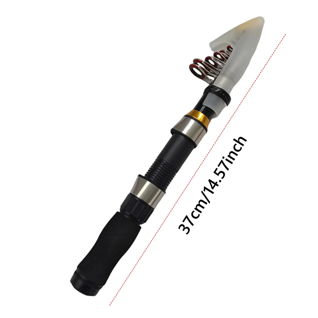 Portable Collapsible Fishing Rod – Lightweight Compact Travel Pole Collapsible Fishing Rod Qme
