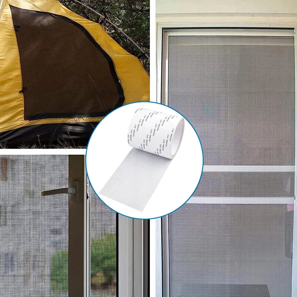 Window Screen Mosquito Net Repair Tape – 2 Rolls, Self-Adhesive Screen Repair Tape Qme