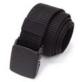 Men's Automatic Buckle Nylon Canvas Web Belt | 2 Colors Casual Web Belt Qme black 120cm China Mainland