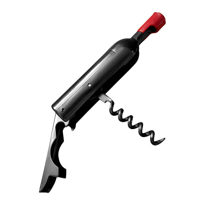 Wine Bottle Shaped Foldable Corkscrew & Fridge Magnet Opener Wine Bottle Opener Qst 1PCS Opener