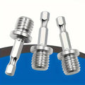 M14 to 1/4" Hex Shank Drill Adapter Screw Thread Connecting Rod Drill Adapter Qme 3PCS
