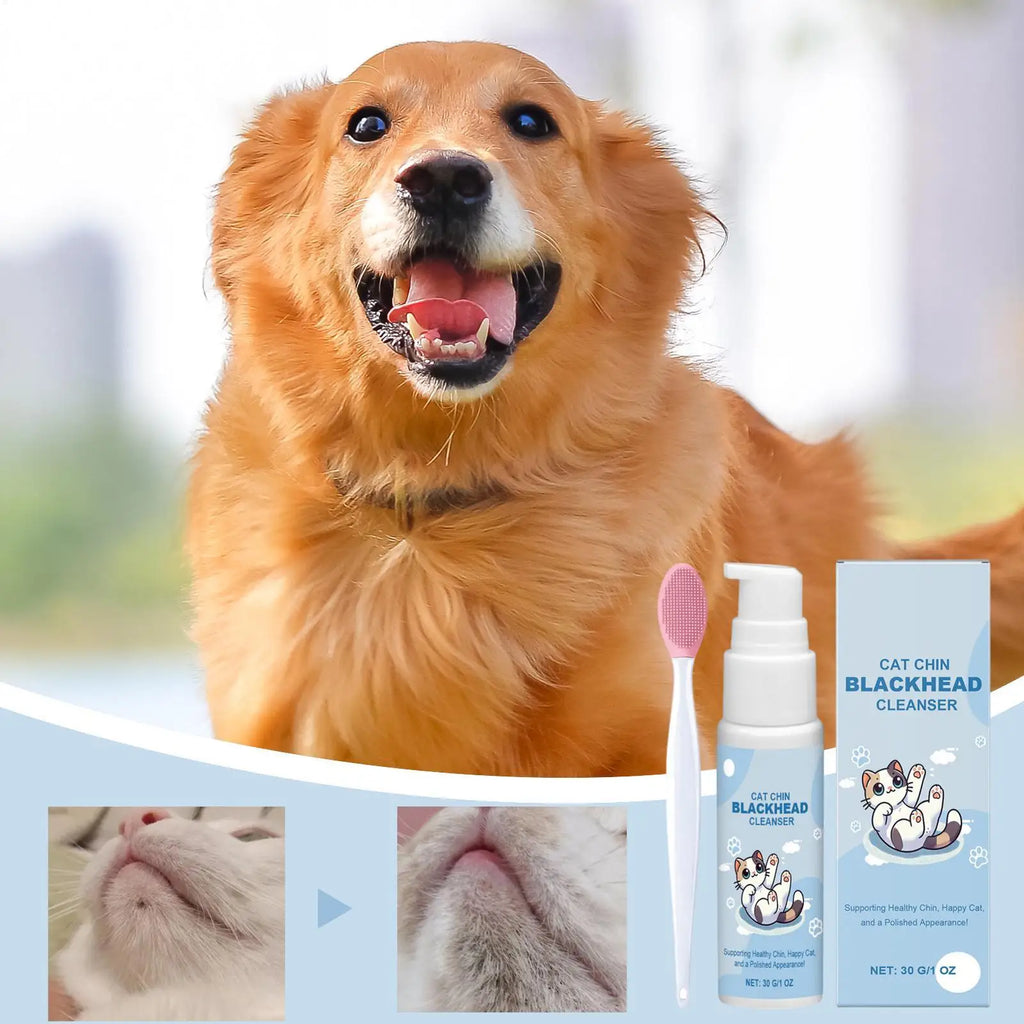 Cat Chin Cleaner Grooming Brush – Deep Cleanse for Cats Cat Grooming Brush Qme