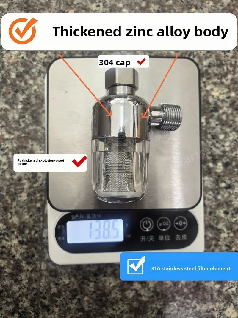 ZARTSEN Stainless Steel Water Pre-Filter – Anti-Scale Purifier Water Pre-Filter Qst