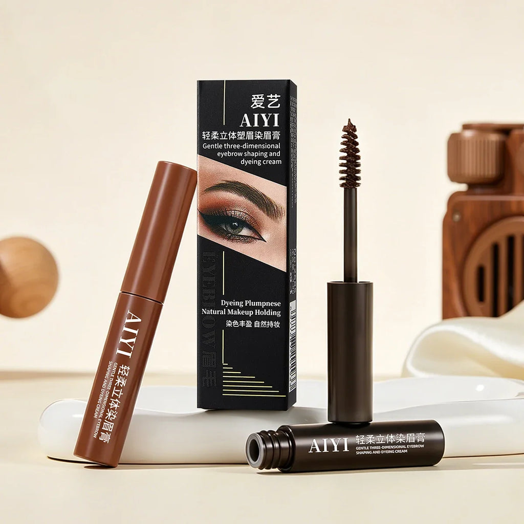 AIYI Waterproof 3D Eyebrow Dye Cream – All-Day Natural Brows Eyebrow Dye Cream Qme