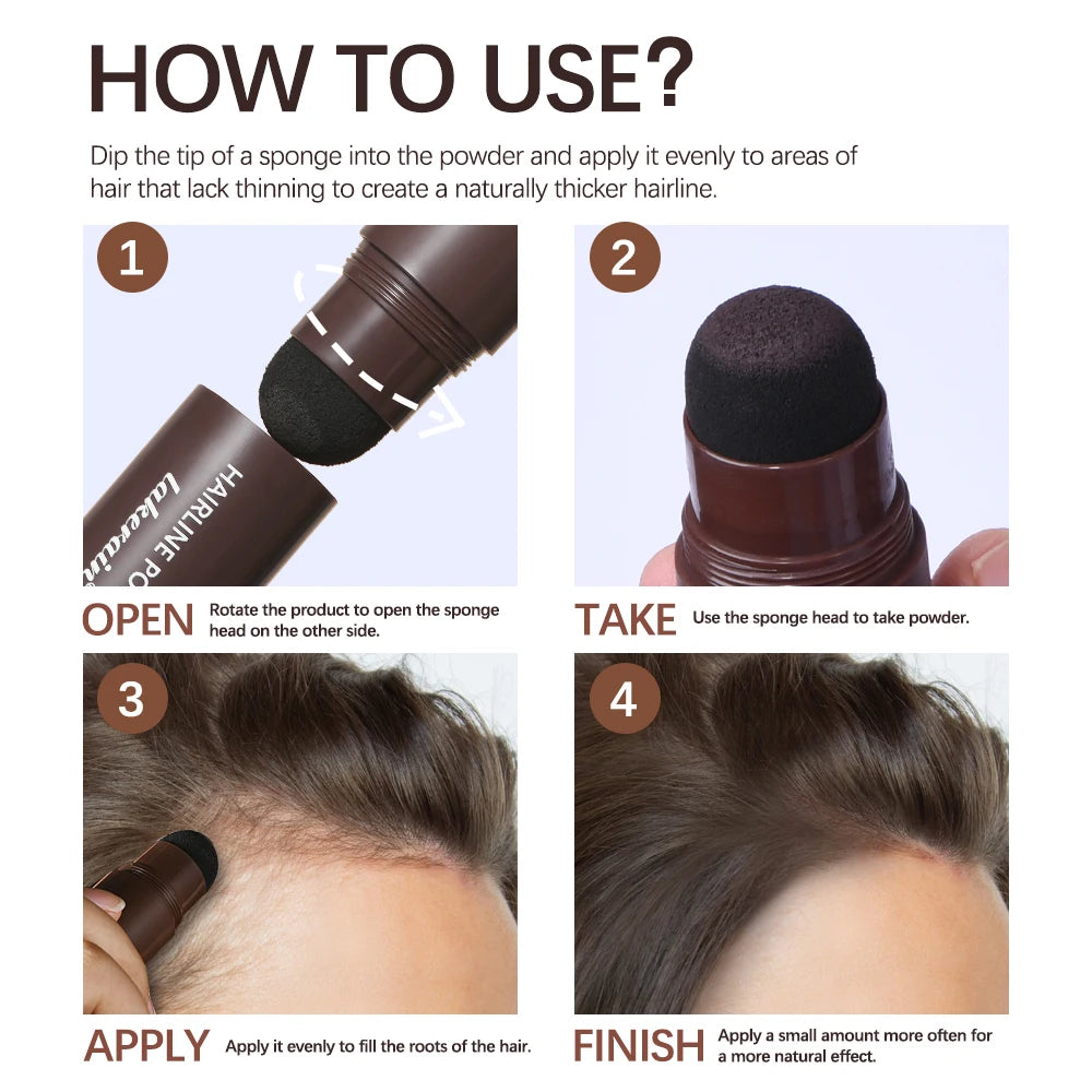 Waterproof Hairline Shadow Powder – Root & Brow Cover Stick Hairline Cover Powder Qst