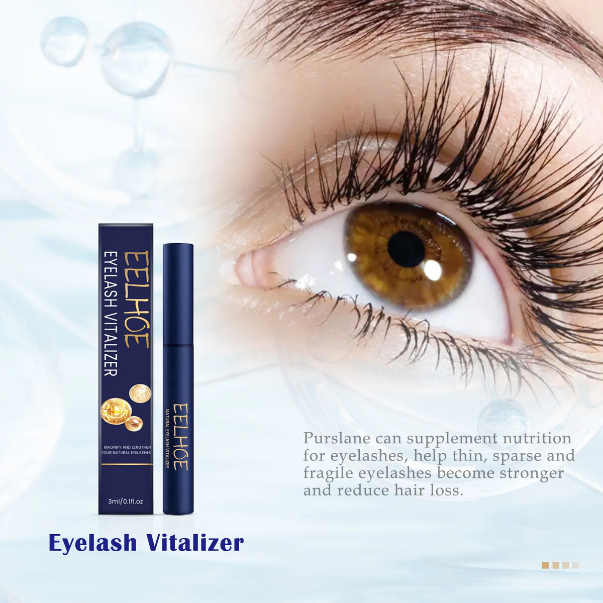 EELHOE Eyelash Growth Serum – Thicker & Longer Lashes Lash Growth Serum Qst