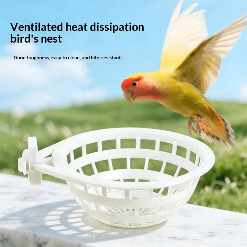 Plastic Bird Breeding Nest | Birdcage Hatching & Resting Box Bird Nesting Box Qme