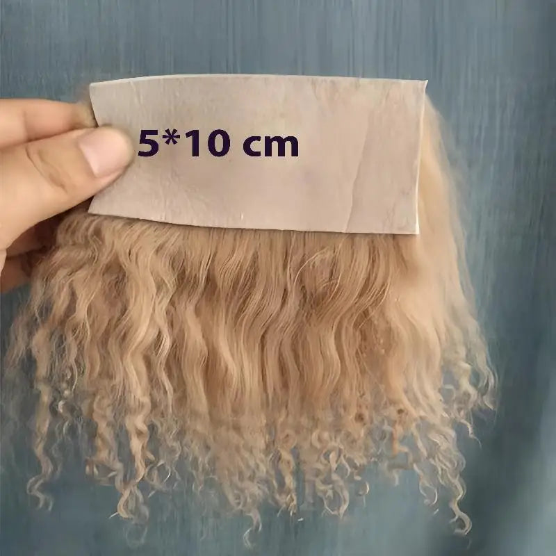 Mongolian Curly Wool Hair Extensions for Blythe Doll Wigs Doll Hair Extensions Qme