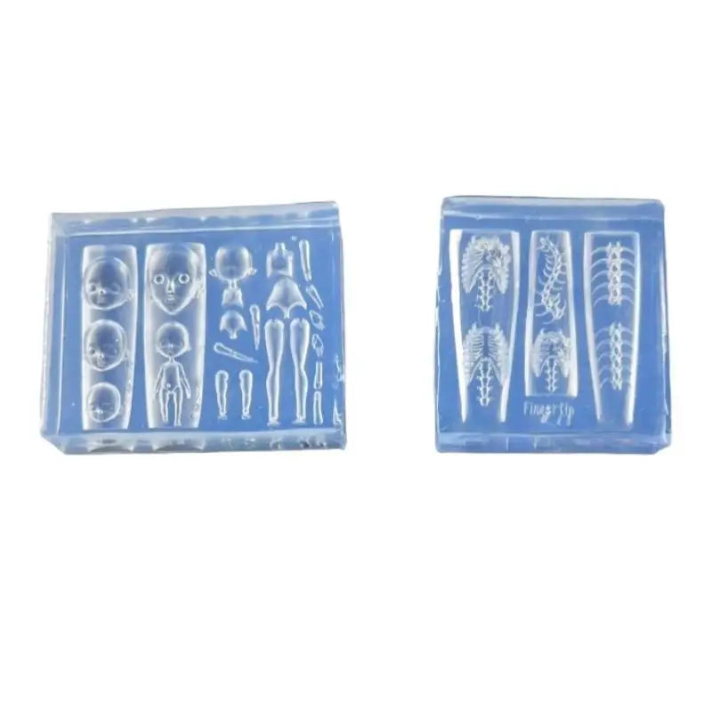 3D Silicone Nail Art Mold – Ribs & Bone Acrylic DIY Template Nail Art Mold Qst