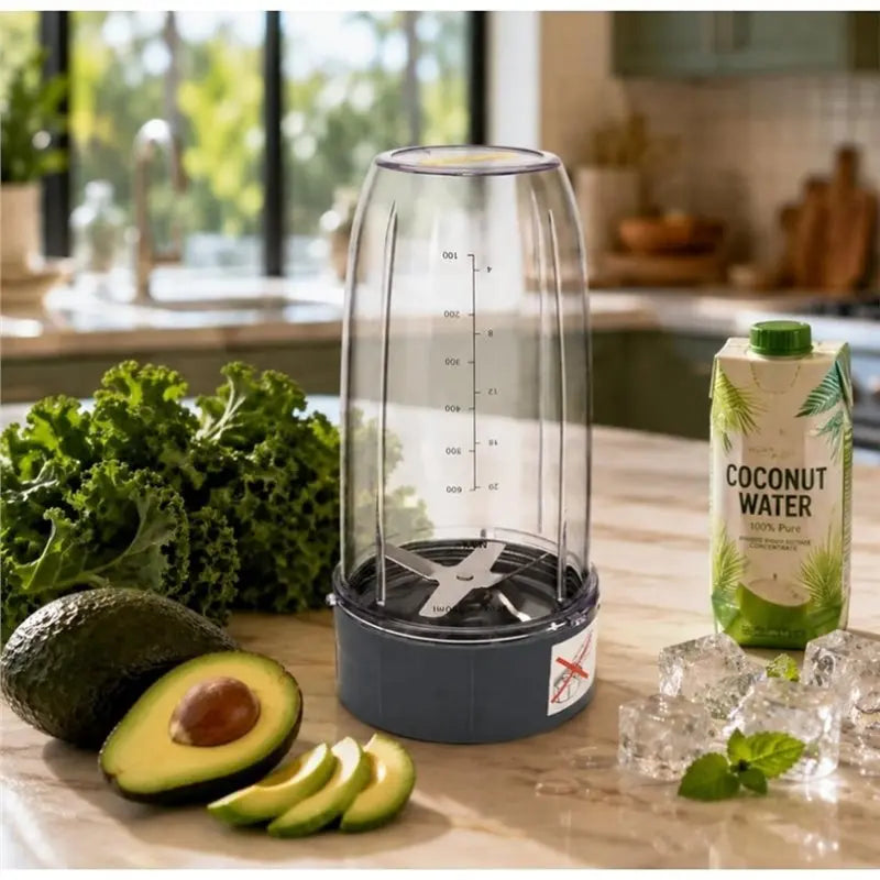 NutriBullet 600W & 900W Replacement Cups & Blade Set Blender Replacement Kit Qst
