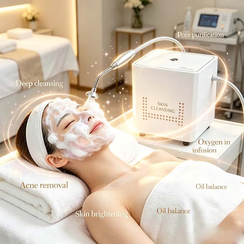 Maelsrom N1 Oxygen Bubble Facial Cleansing Device | Deep Pore Spa Facial Cleansing Device Qst