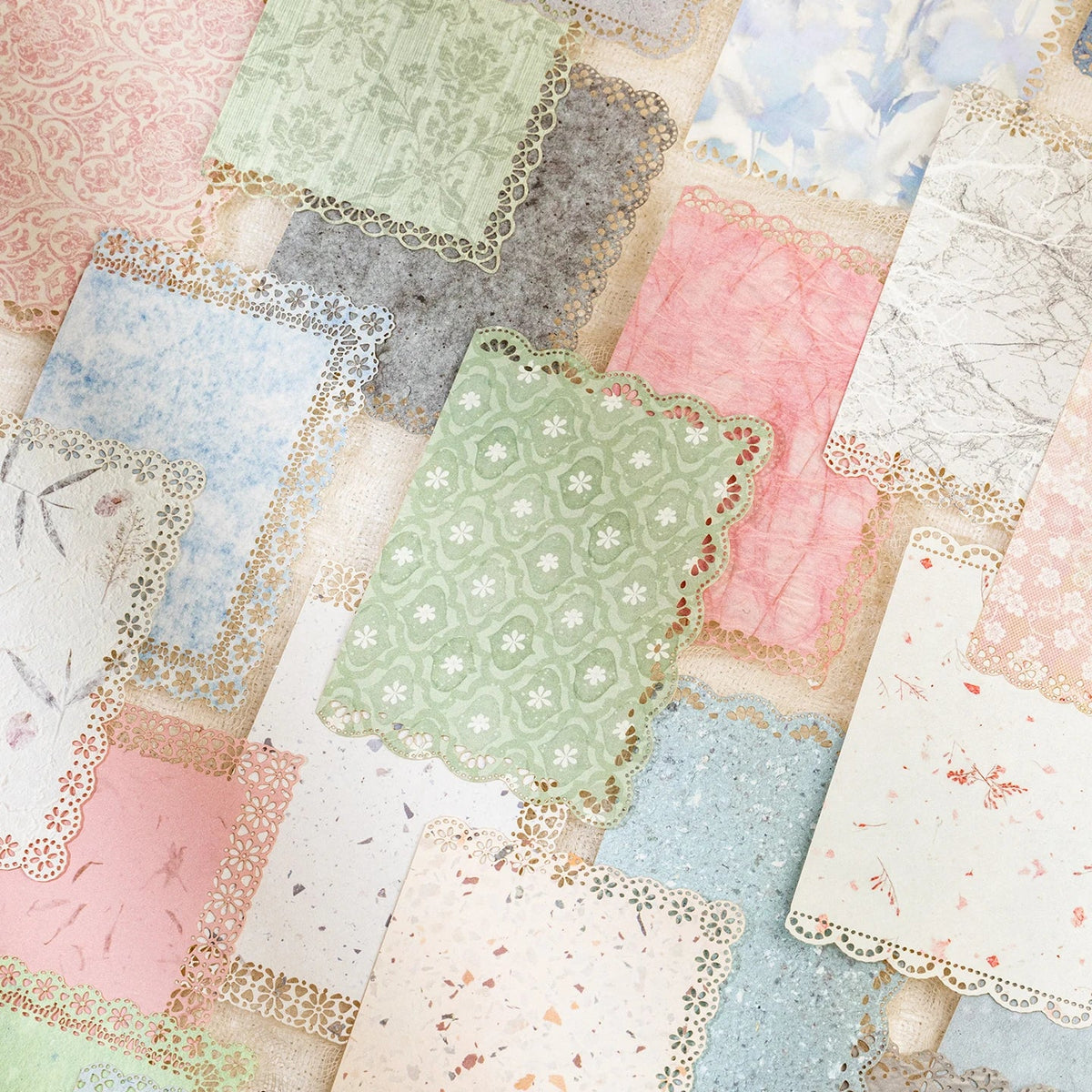 20-Sheet Lace Decorative Paper Book – Scrapbooking & Journaling Decorative Craft Paper Qme