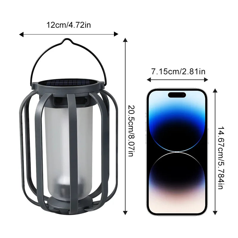 Solar Flame Camping Light | Hanging Garden Tripod Lantern Solar Garden Lantern Qme