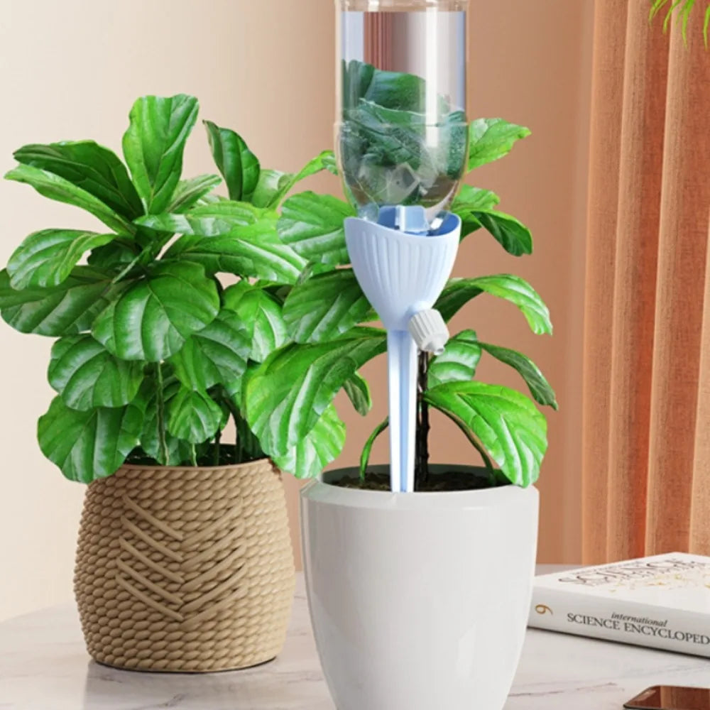 Automatic Drip Irrigation Spike – Adjustable Flow Plant Waterer Drip Irrigation Spike Qme
