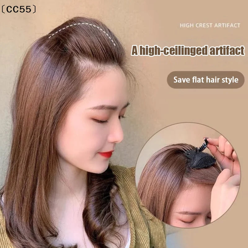 Rhinestone Fluffy Sponge Hair Clip – Volume Base Bun Pin Hair Styling Clip Qst