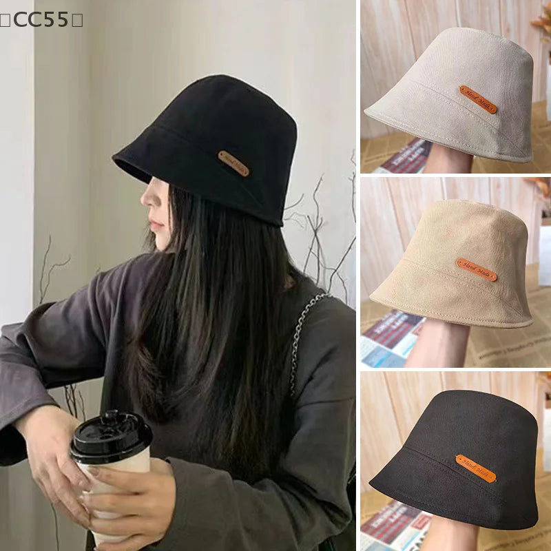 Foldable Cotton Bucket Hat – Sun Visor Fisherman Cap for Women Bucket Hat Qst