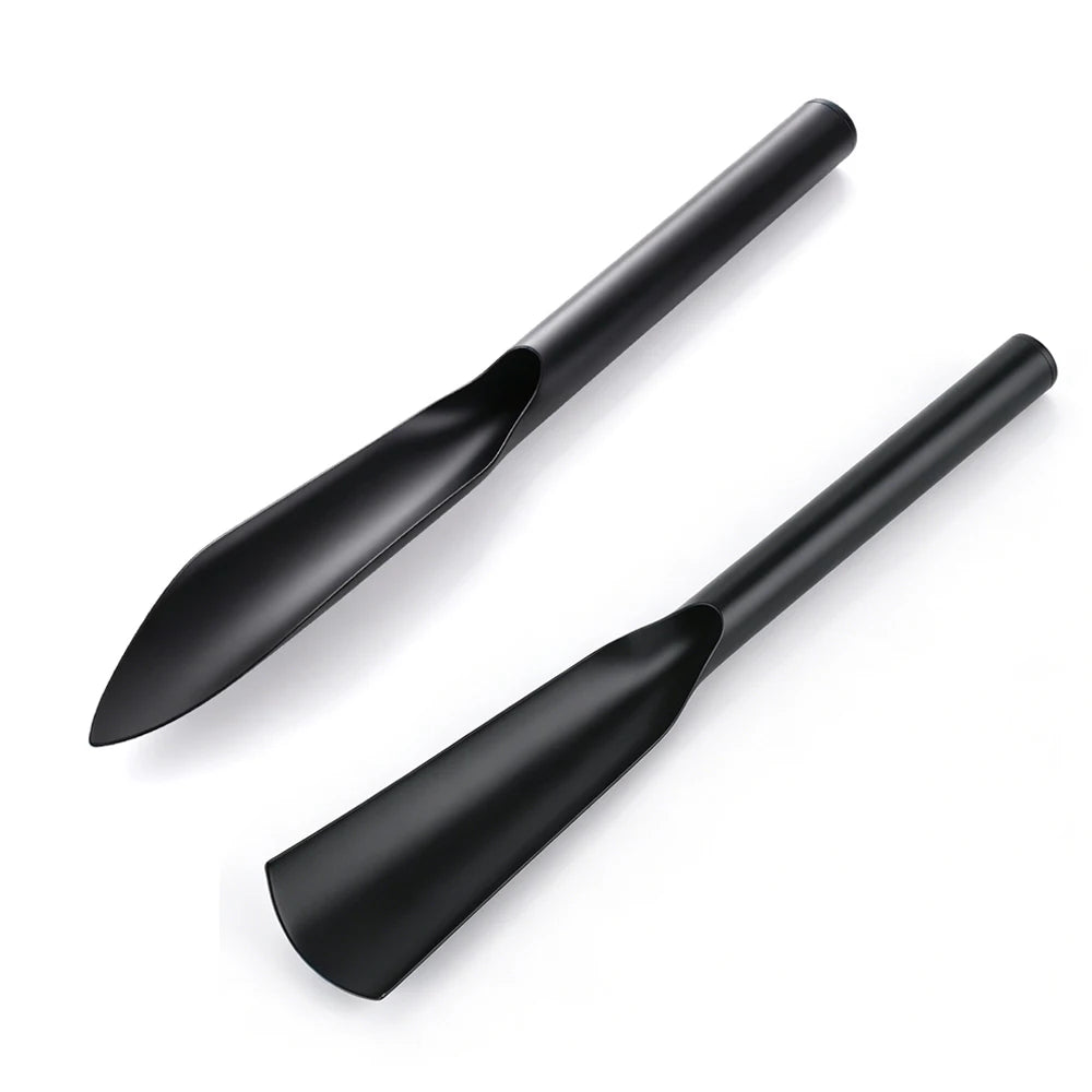 2-Piece Metal Garden Hand Shovel Set – Flat & Pointed Trowels Garden Hand Trowel Qst