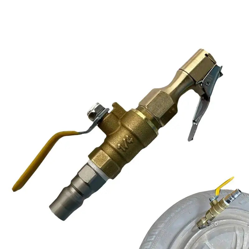 Lock-On Tire Inflator Chuck Nozzle | Air Compressor Adapter Tire Inflator Chuck Qst