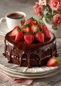 Cake & Coffee Still Life Canvas Print – Kitchen Wall Art Canvas Wall Art Qst 2 40x50cm Unframed