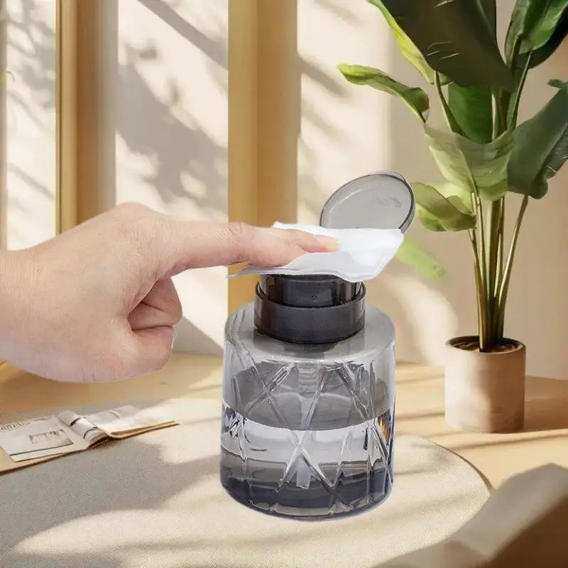 Refillable Lockable Pump Dispenser Bottle | Nail & Makeup Pump Dispenser Bottle Qme