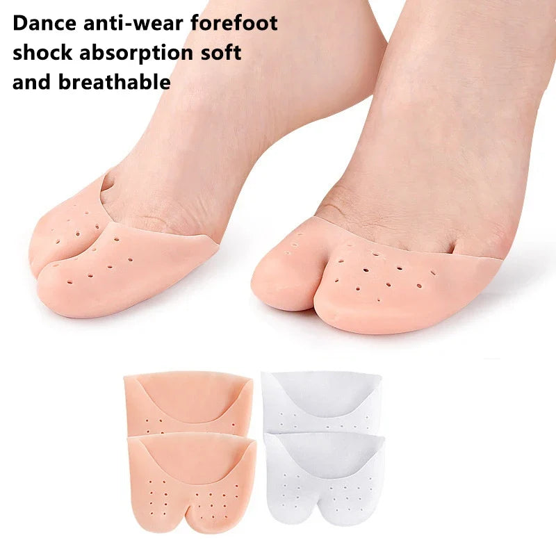 Silicone Gel Forefoot Pads & Toe Protectors – 1 Pair Silicone Foot Pads Qme