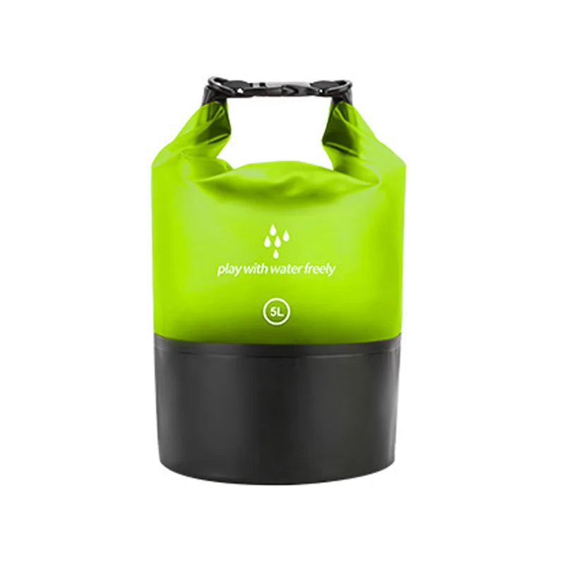 Waterproof Roll-Top Dry Bag – Lightweight PVC Storage Bag Waterproof Dry Bag Qme light green