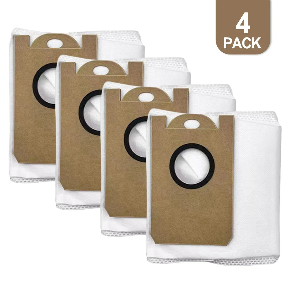 4-Pack Replacement Dust Bags for Teendow D10S MAX Vacuum Vacuum Dust Bags Qme 4 PACK