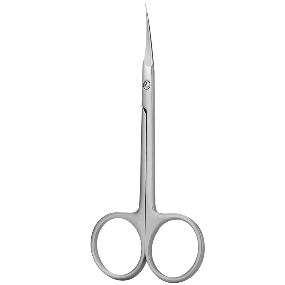 Russian Cuticle Nipper – Stainless Steel Manicure Scissors Cuticle Nipper Qme Light Grey