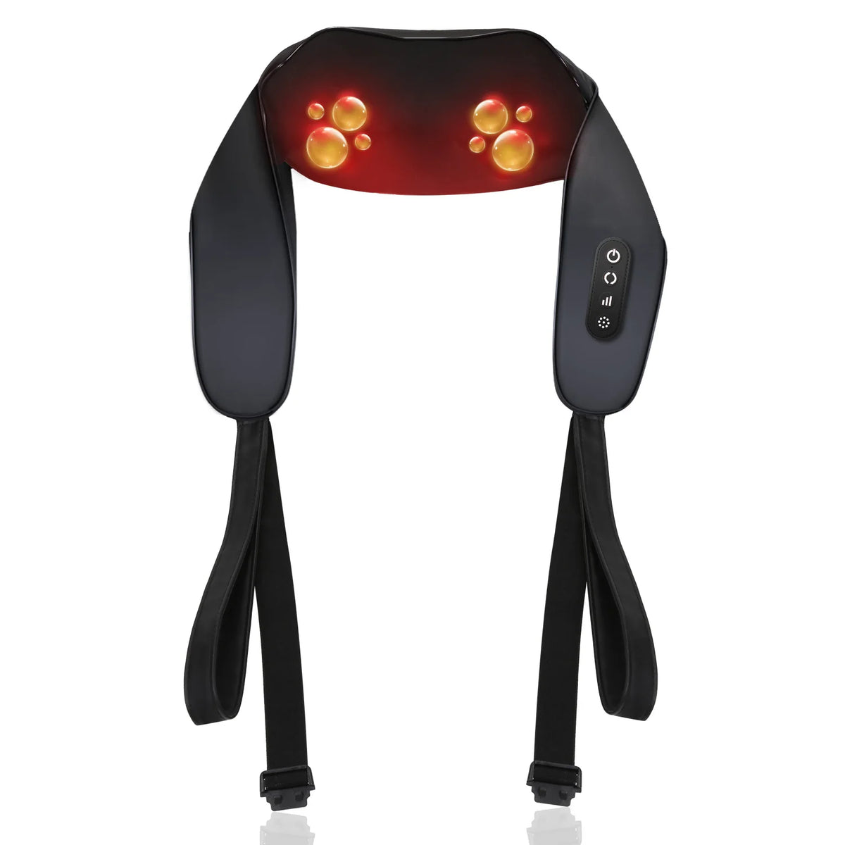Leercon Shiatsu Neck & Back Massager with Heat – Wireless Shiatsu Neck Massager Qst black United States